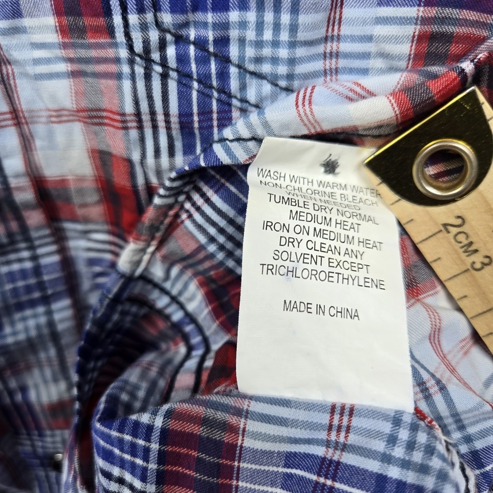 Cody James Pearl Snap Button Up Shirt XLT Western Cowboy Rodeo Mens Short Sleeve - Picture 8 of 8